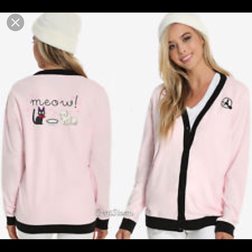 Hot topic her universe meow cardigan NWT